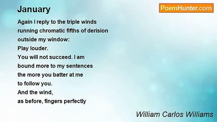 William Carlos Williams - January