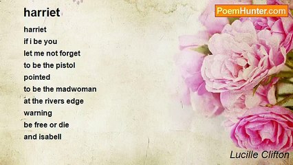 Lucille Clifton - harriet