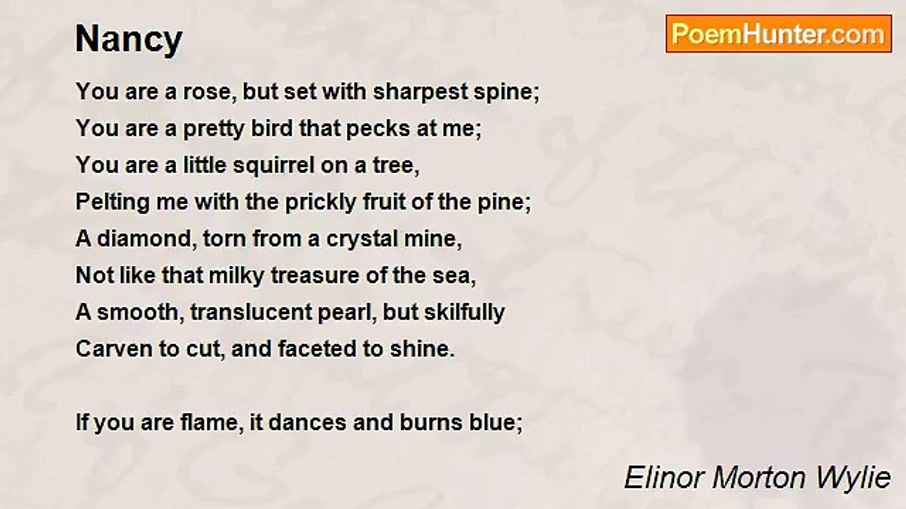 Elinor Morton Wylie - Nancy