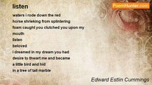 Edward Estlin Cummings - listen