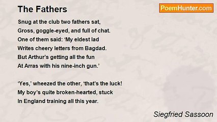 Siegfried Sassoon - The Fathers
