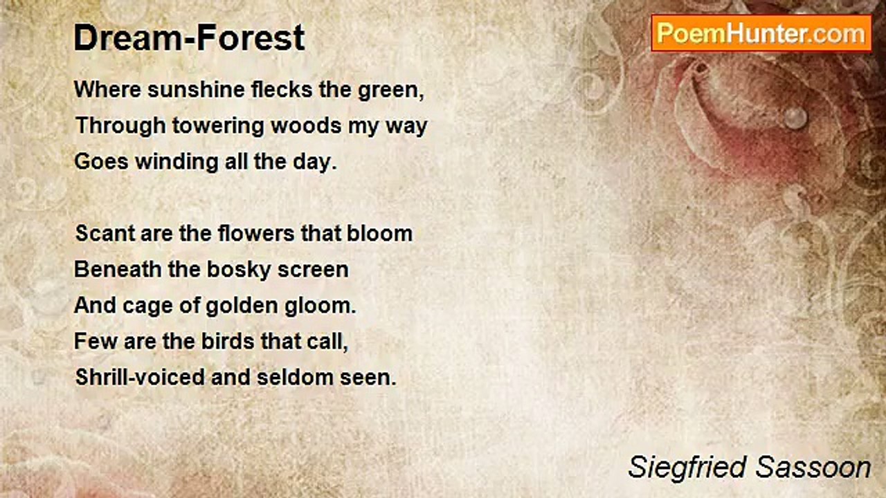 Siegfried Sassoon - Dream-Forest