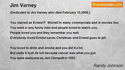 Randy Johnson - Jim Varney