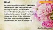 Siegfried Sassoon - Blind