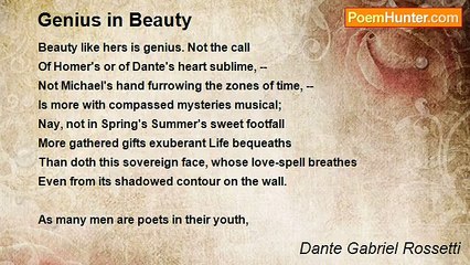 Dante Gabriel Rossetti - Genius in Beauty