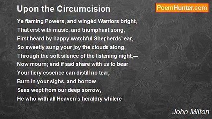 John Milton - Upon the Circumcision