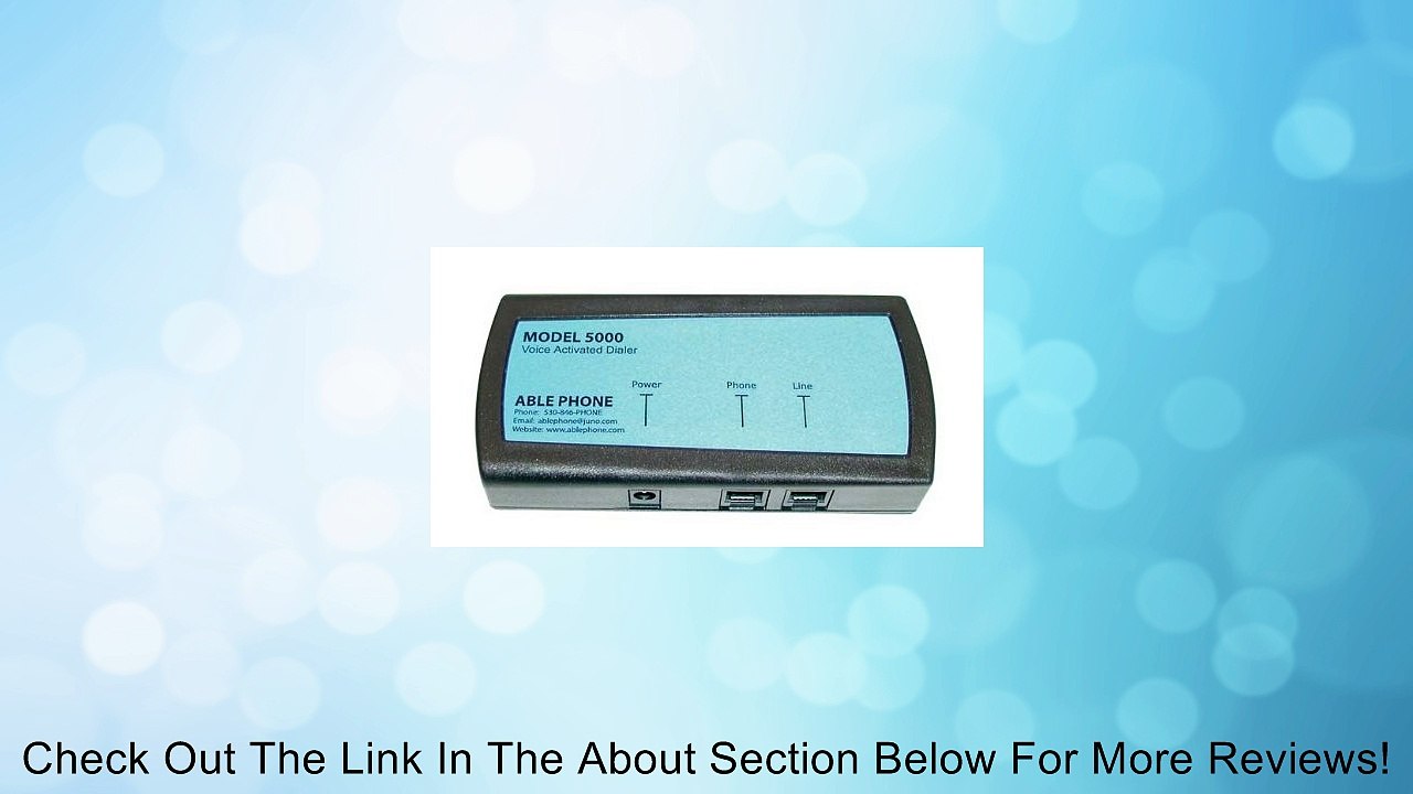 Voice Activated Telephone Dialer AblePhone AP5000 Review Vidéo