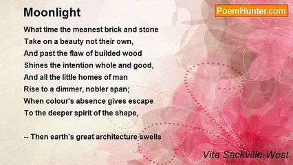 Vita Sackville-West - Moonlight