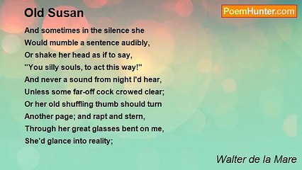 Walter de la Mare - Old Susan