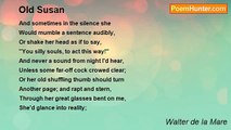 Walter de la Mare - Old Susan