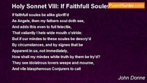 John Donne - Holy Sonnet VIII: If Faithfull Soules