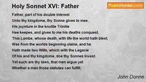 John Donne - Holy Sonnet XVI: Father