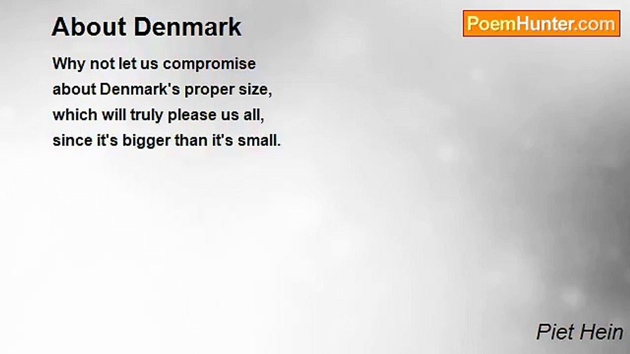 Piet Hein - About Denmark