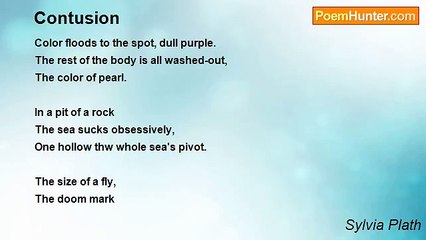 Sylvia Plath - Contusion