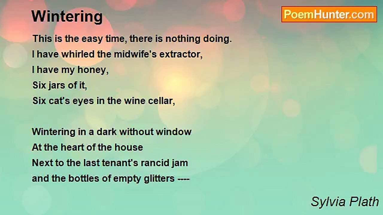 Sylvia Plath - Wintering