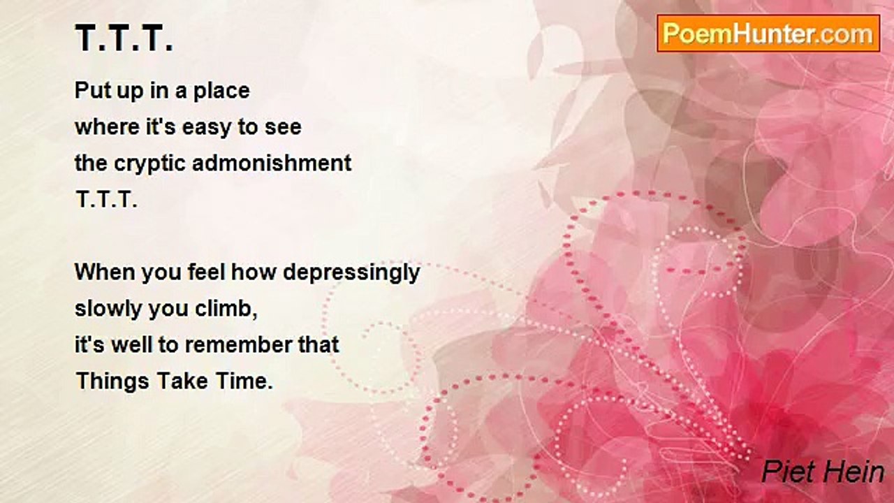 Piet Hein - T.T.T.