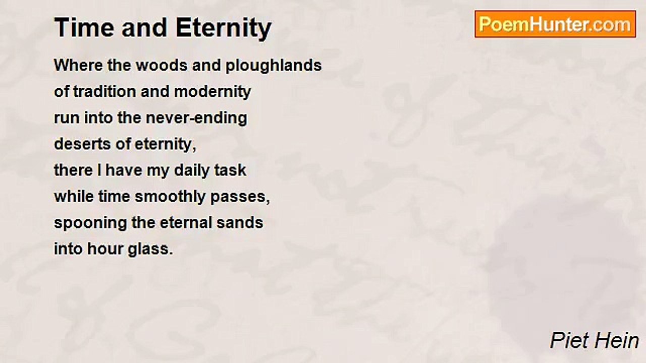 Piet Hein - Time and Eternity