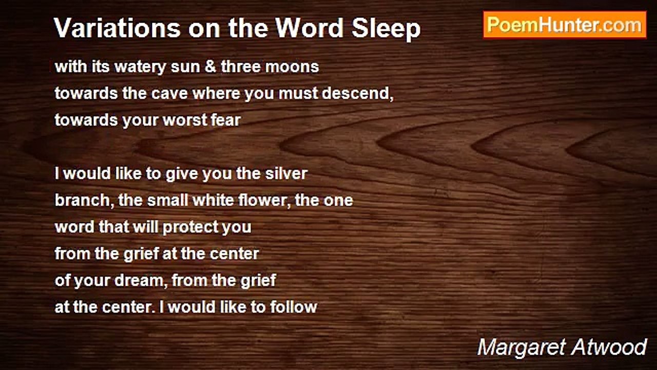Margaret Atwood - Variations on the Word Sleep