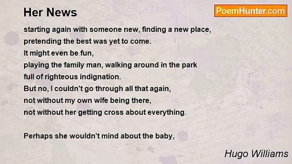 Hugo Williams - Her News