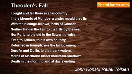 John Ronald Reuel Tolkien - Theoden's Fall