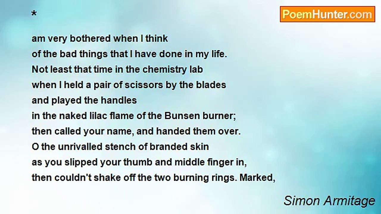 Simon Armitage - *