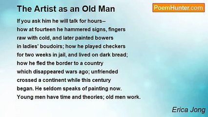 Erica Jong - The Artist as an Old Man