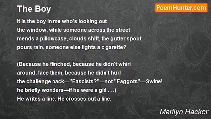 Marilyn Hacker - The Boy