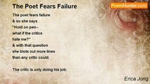 Erica Jong - The Poet Fears Failure