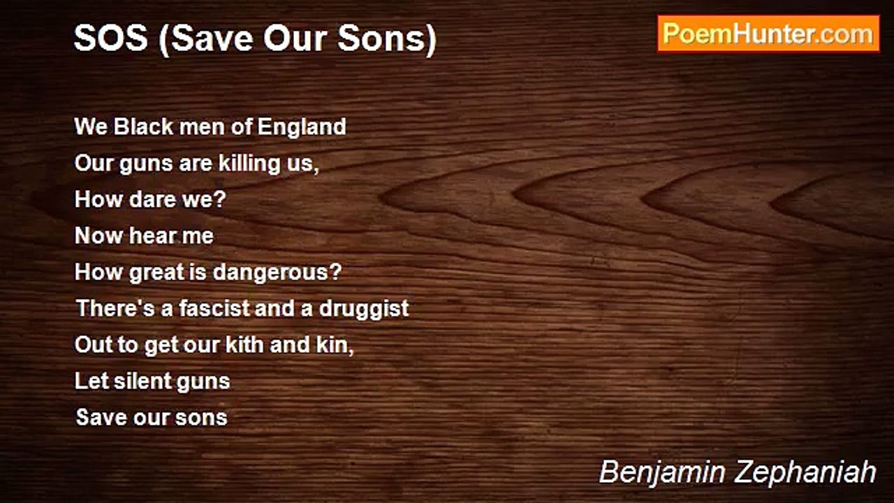 Benjamin Zephaniah - SOS (Save Our Sons)