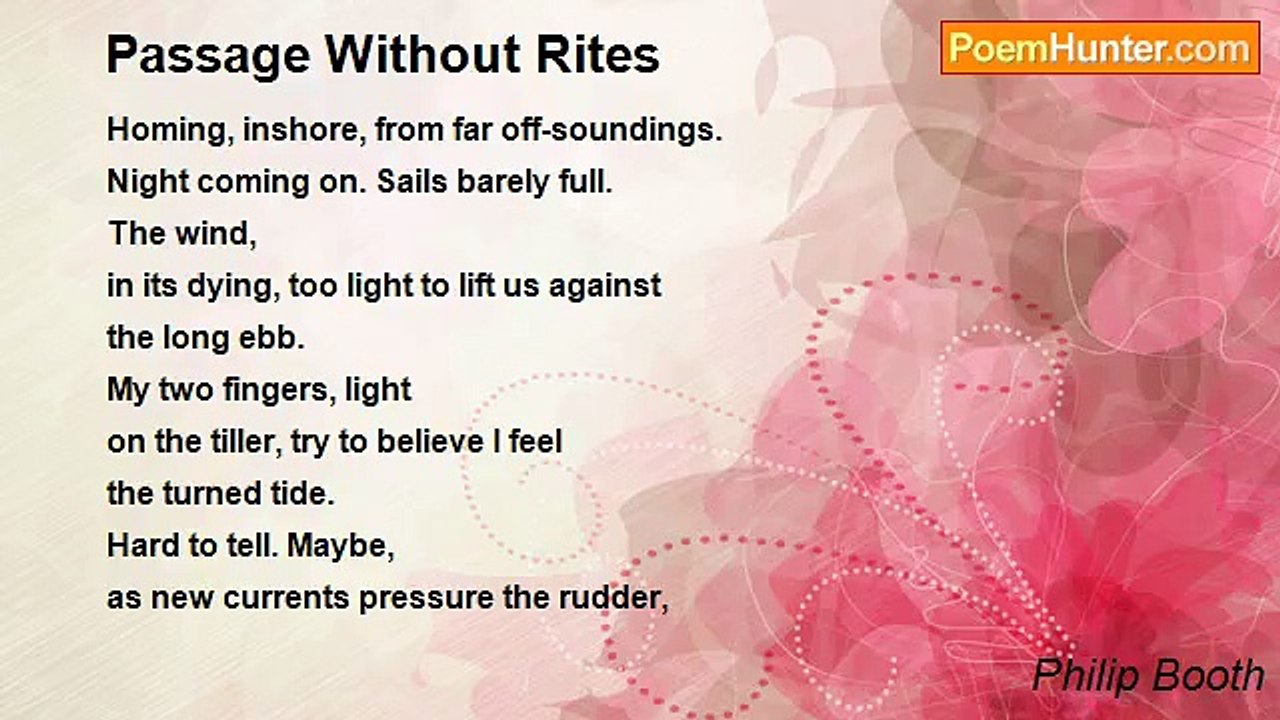 Philip Booth - Passage Without Rites