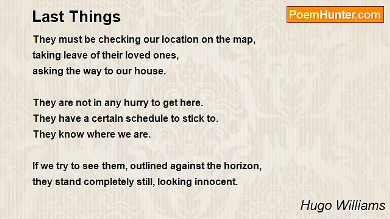 Hugo Williams - Last Things