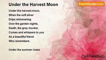 Carl Sandburg - Under the Harvest Moon