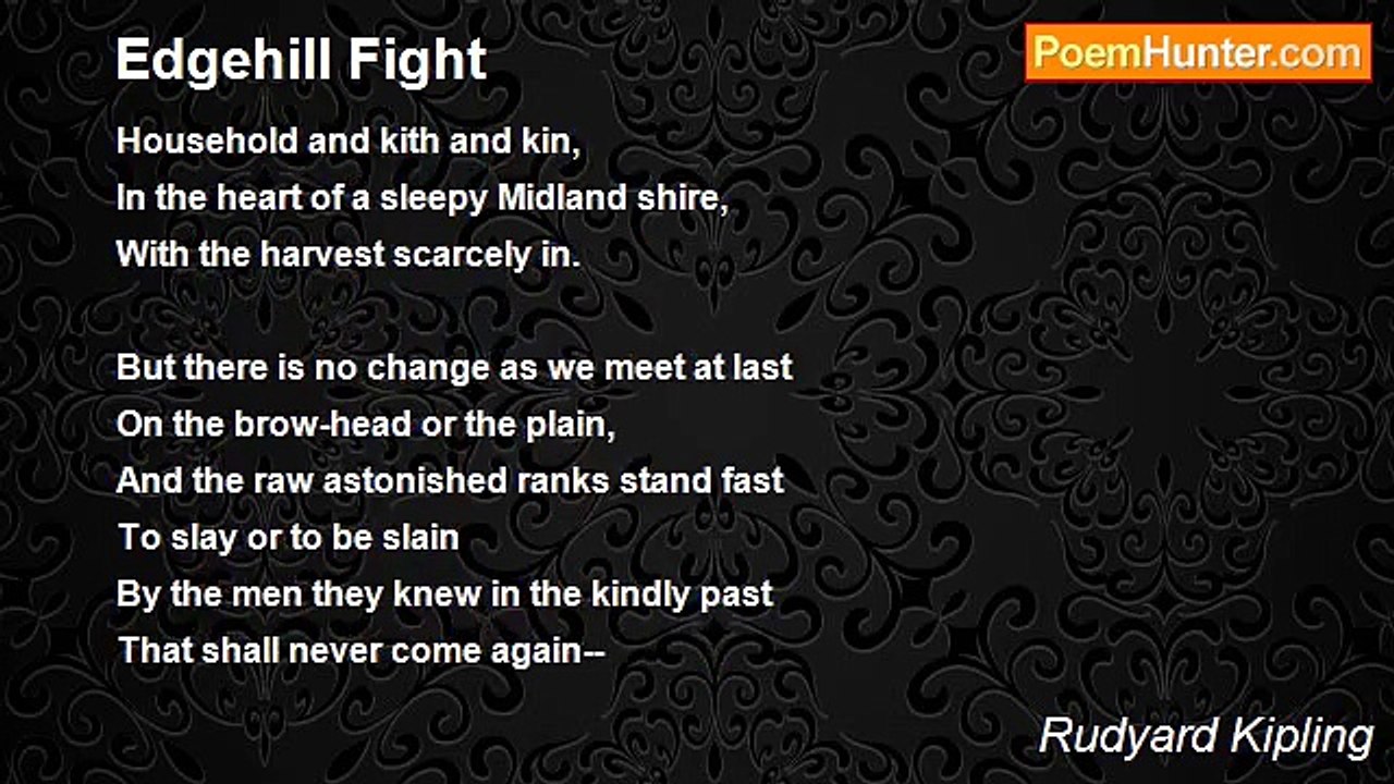 Rudyard Kipling - Edgehill Fight