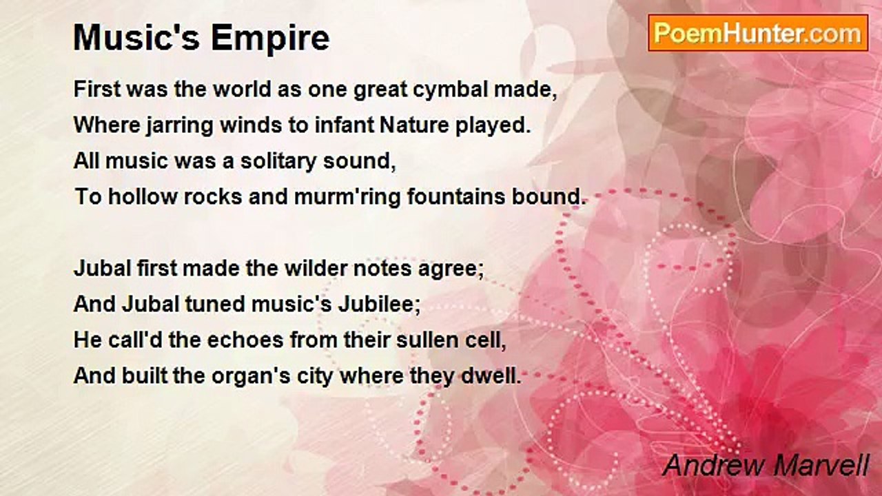 Andrew Marvell - Music's Empire