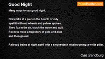 Carl Sandburg - Good Night