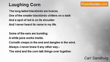 Carl Sandburg - Laughing Corn