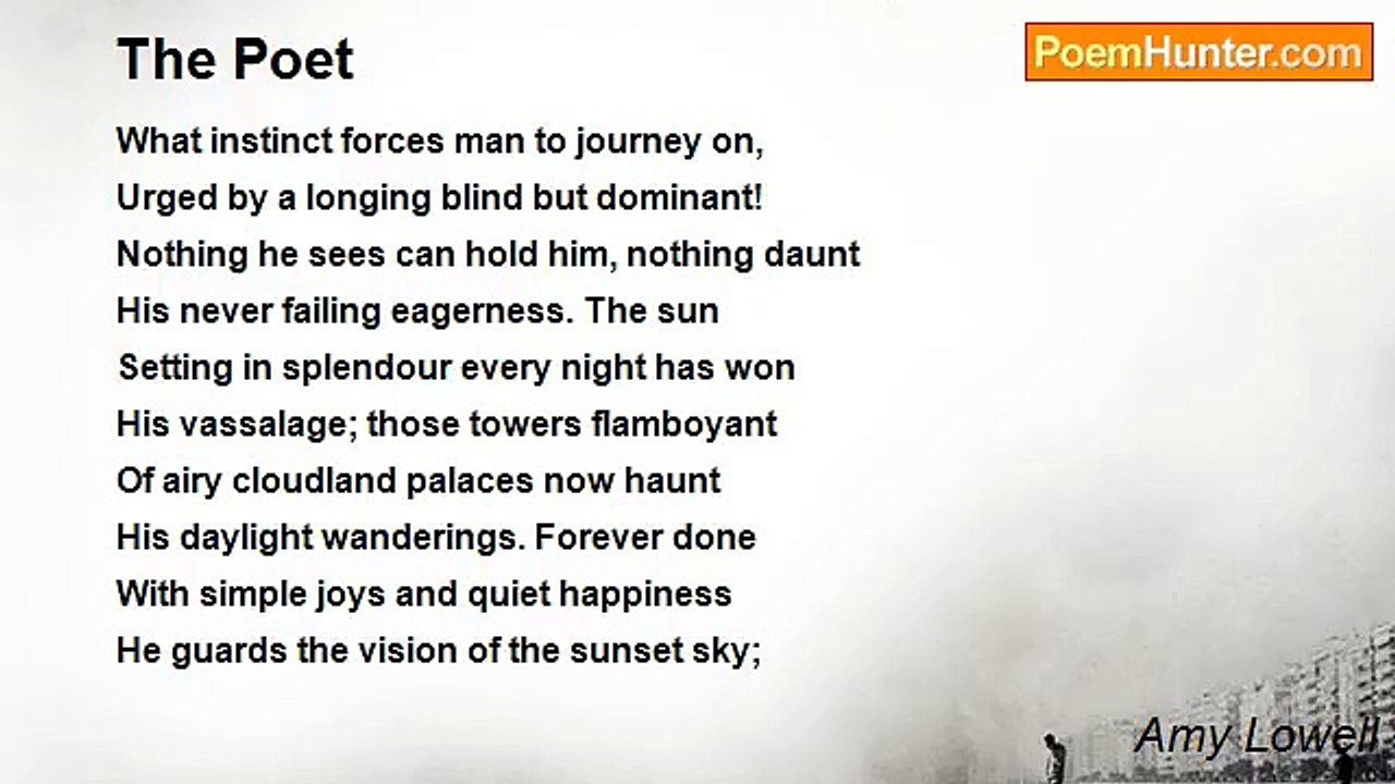 Amy Lowell - The Poet