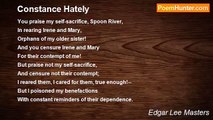 Edgar Lee Masters - Constance Hately