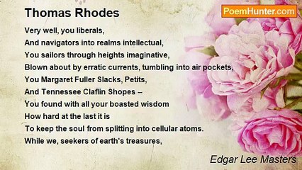 Edgar Lee Masters - Thomas Rhodes