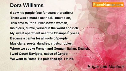 Edgar Lee Masters - Dora Williams