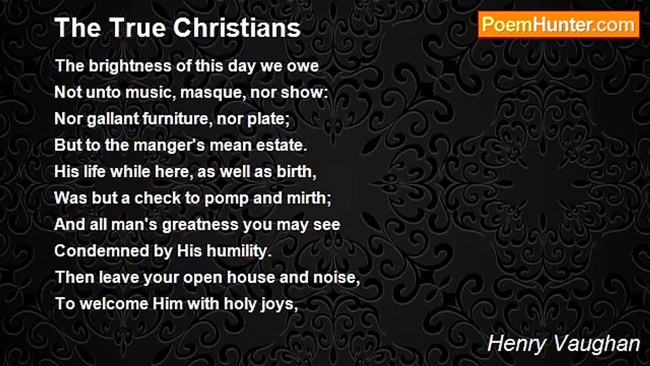 Henry Vaughan - The True Christians