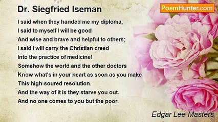 Edgar Lee Masters - Dr. Siegfried Iseman