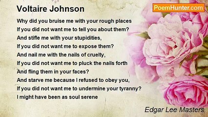 Edgar Lee Masters - Voltaire Johnson