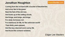 Edgar Lee Masters - Jonathan Houghton