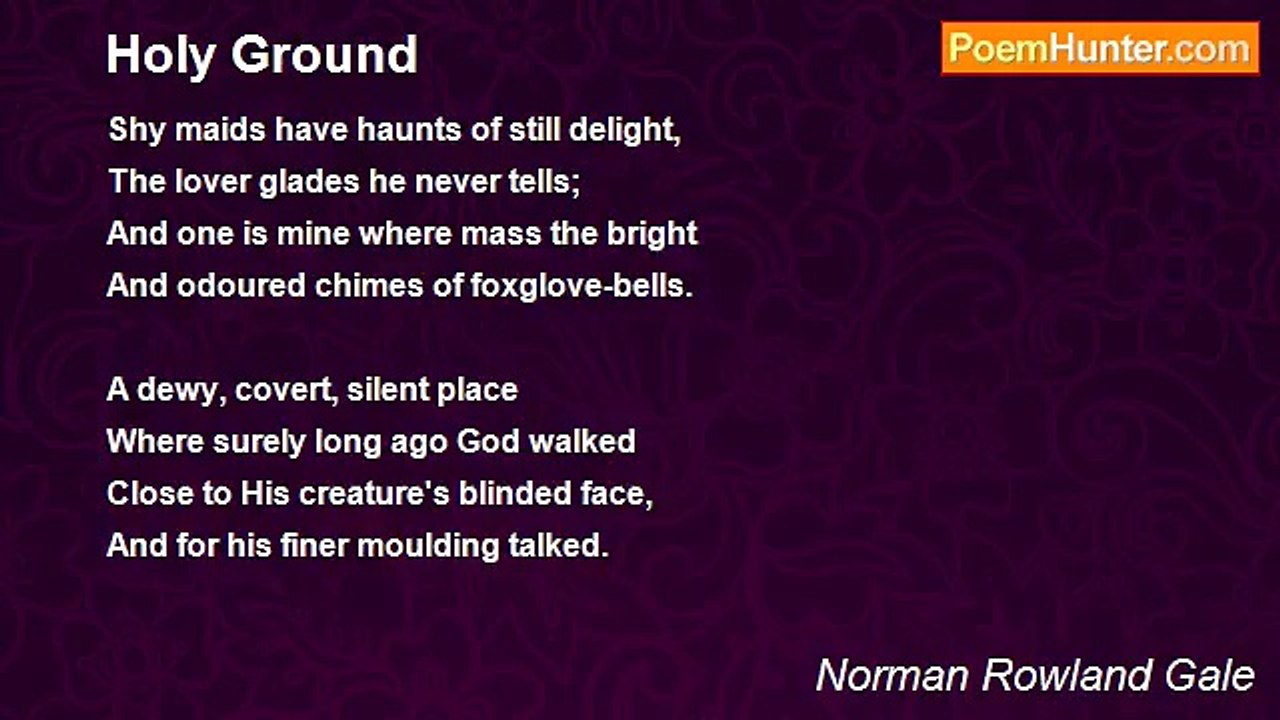 Norman Rowland Gale - Holy Ground