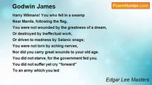 Edgar Lee Masters - Godwin James