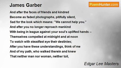 Edgar Lee Masters - James Garber