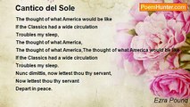 Ezra Pound - Cantico del Sole
