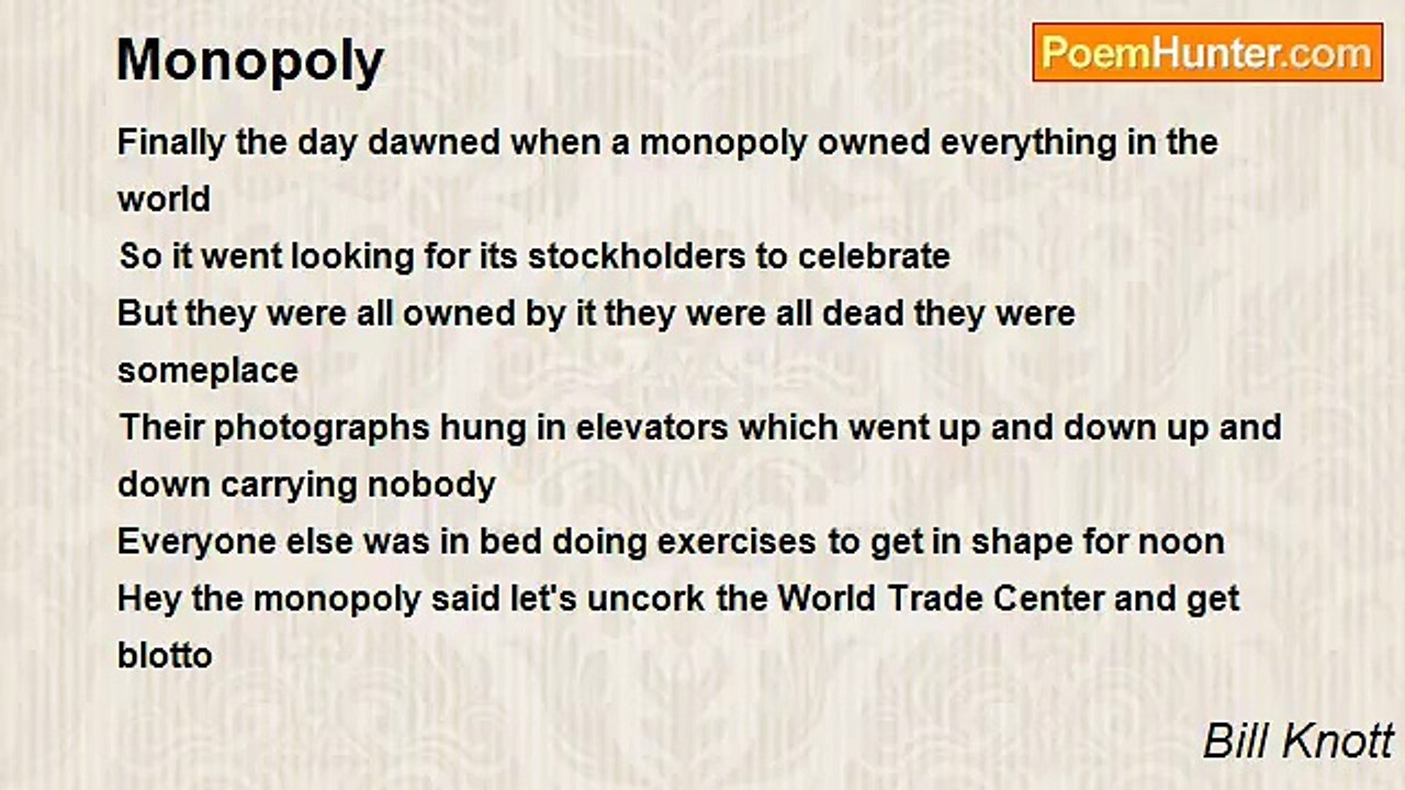 Bill Knott - Monopoly