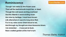 Thomas Bailey Aldrich - Reminiscence